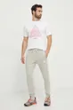 Bombažna kratka majica adidas TIRO bela