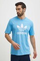 adidas Originals t-shirt bawełniany niebieski IR7980