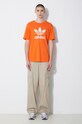 Bavlnené tričko adidas Originals IR8000 oranžová SS24