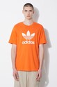 Bavlnené tričko adidas Originals IR8000 oranžová