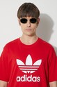 adidas Originals cotton t-shirt Trefoil IR8009 red