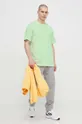 adidas t-shirt bawełniany zielony