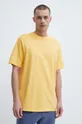 κίτρινο Βαμβακερό μπλουζάκι adidas