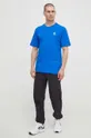 Бавовняна футболка adidas Originals Essential Tee блакитний