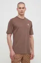 Бавовняна футболка adidas Originals Essential Tee коричневий