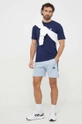 Βαμβακερό μπλουζάκι adidas Originals Essential Tee σκούρο μπλε