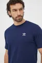 темно-синій Бавовняна футболка adidas Originals Essential Tee