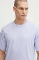 Βαμβακερό μπλουζάκι adidas Originals μωβ IR9696