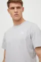 siva Bombažna kratka majica adidas