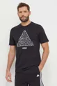 czarny adidas t-shirt bawełniany TIRO TIRO