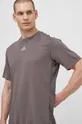 siva Kratka majica za vadbo adidas Performance HIIT 3S