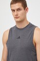 Тренувальна футболка adidas Performance D4T сірий IS3819