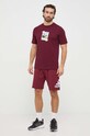 adidas tricou din bumbac IS9045 burgundia SS24