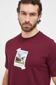 adidas tricou din bumbac burgundia IS9045