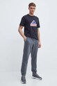 Хлопковая футболка adidas IS9596 чёрный SS24