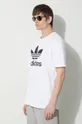 bílá Bavlněné tričko adidas Originals Trefoil