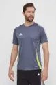 szary adidas Performance t-shirt treningowy TIRO 24 Męski