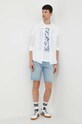 Joop! t-shirt bawełniany Cyrill 30042424 biały SS24