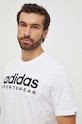 Памучна тениска adidas бял IW8835