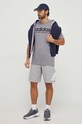 Памучна тениска adidas IW8836 сив AW24