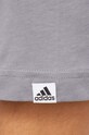 Памучна тениска adidas IW8836 сив