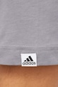 Памучна тениска adidas IW8836 сив