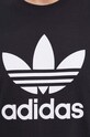 Бавовняна футболка adidas Originals Trefoil IU2364 чорний