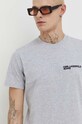 Karl Lagerfeld Jeans tricou din bumbac gri 240D1700