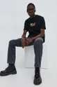 Karl Lagerfeld Jeans t-shirt bawełniany czarny