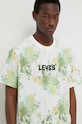 Βαμβακερό μπλουζάκι Levi's λευκό 16143