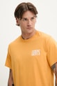 Levi's tricou din bumbac galben 16143