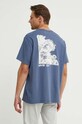Levi's t-shirt bawełniany niebieski 16143