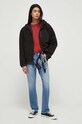 Levi's t-shirt bawełniany 16143 bordowy SS25
