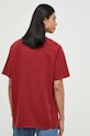 Oblečenie Bavlnené tričko Levi's 16143 burgundské