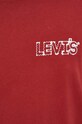 Bavlnené tričko Levi's 16143 burgundské