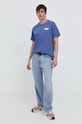 Bavlnené tričko Levi's 22491 modrá SS25