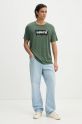 Levi's t-shirt bawełniany 22491 zielony AW24