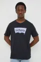 czarny Levi's t-shirt bawełniany
