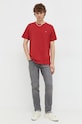 Bavlněné tričko Levi's 56605 červená SS25
