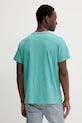 Bavlněné tričko Levi's 56605 tyrkysová SS25