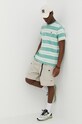 Bavlněné tričko Levi's 56605 zelená SS25