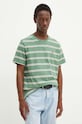 Levi's tricou din bumbac verde 56605