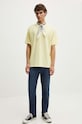Levi's tricou din bumbac A0637 galben SS25