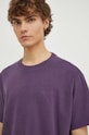 Bavlněné tričko Levi's fialová A0637