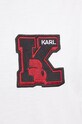 Бавовняна футболка Karl Lagerfeld білий 240M2203