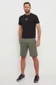 EA7 Emporio Armani t-shirt bawełniany czarny