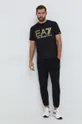Μπλουζάκι EA7 Emporio Armani μαύρο