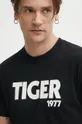 μαύρο Βαμβακερό μπλουζάκι Tiger Of Sweden Dillan