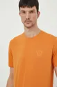 pomarańczowy Lindbergh t-shirt bawełniany