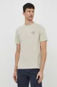 Lindbergh t-shirt bawełniany beżowy